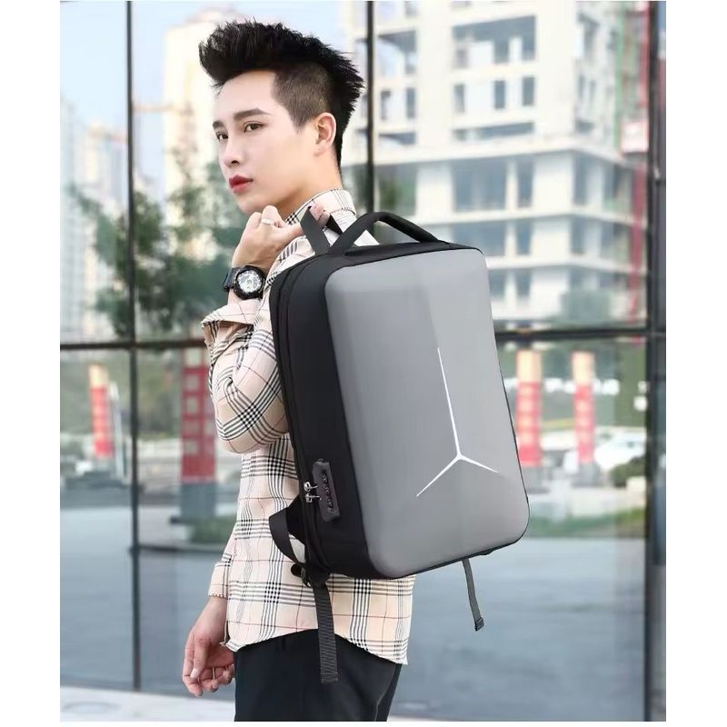 GENERICO - Mochila Hombre Para Ordenador Portátil Motocicleta Viaje Tendencia