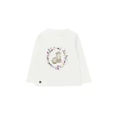 FICCUS - Polera Bebé Niña Foresta Blanco