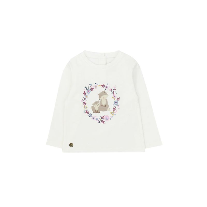 FICCUS - Polera Bebé Niña Foresta Blanco