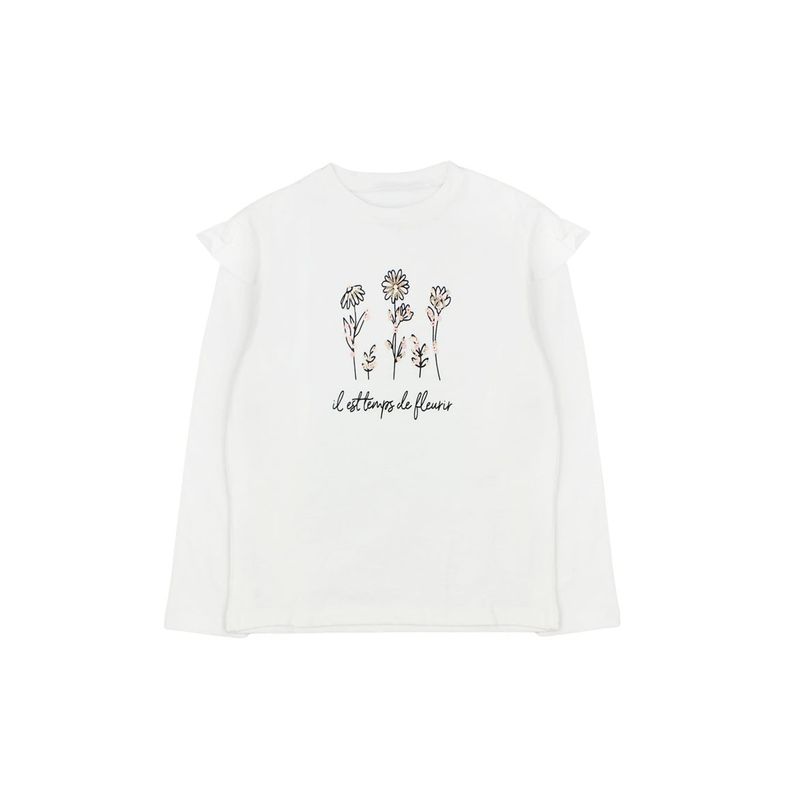 FICCUS - Polera Kids Niña Foresta Blanco