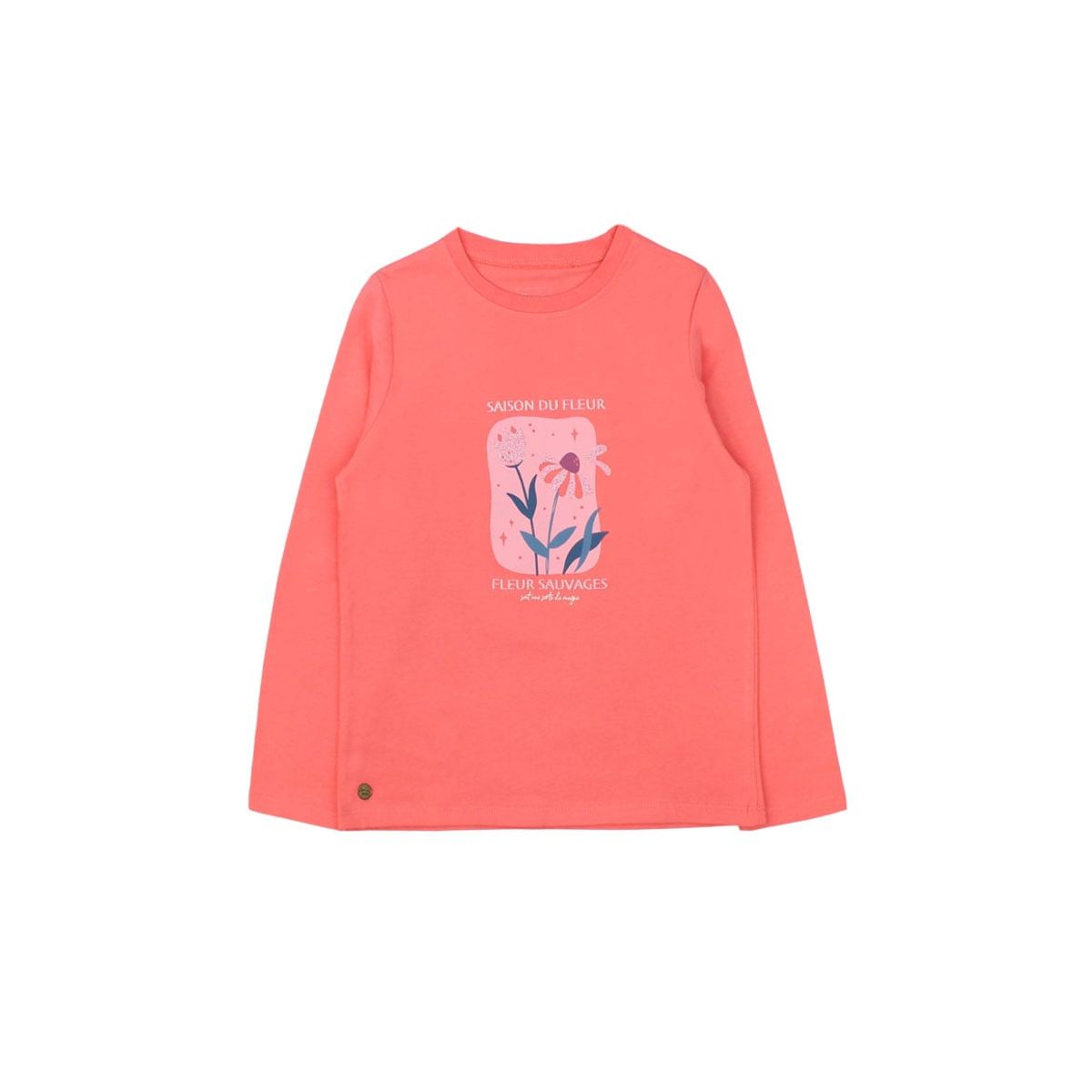 FICCUS - Polera Kids Niña Foresta Coral