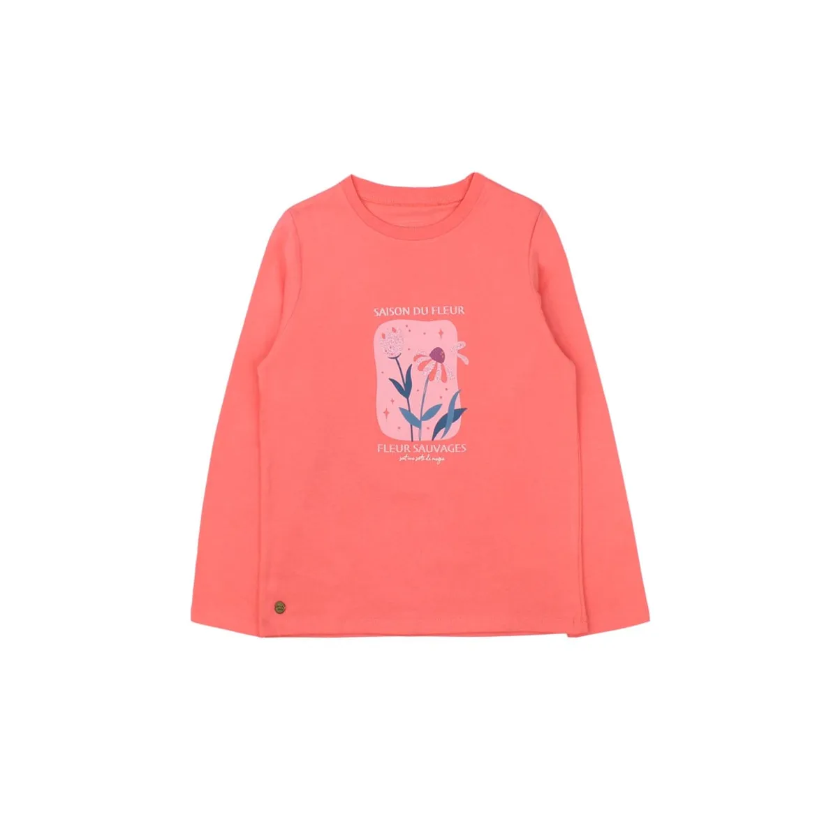 FICCUS - Polera Kids Niña Foresta Coral