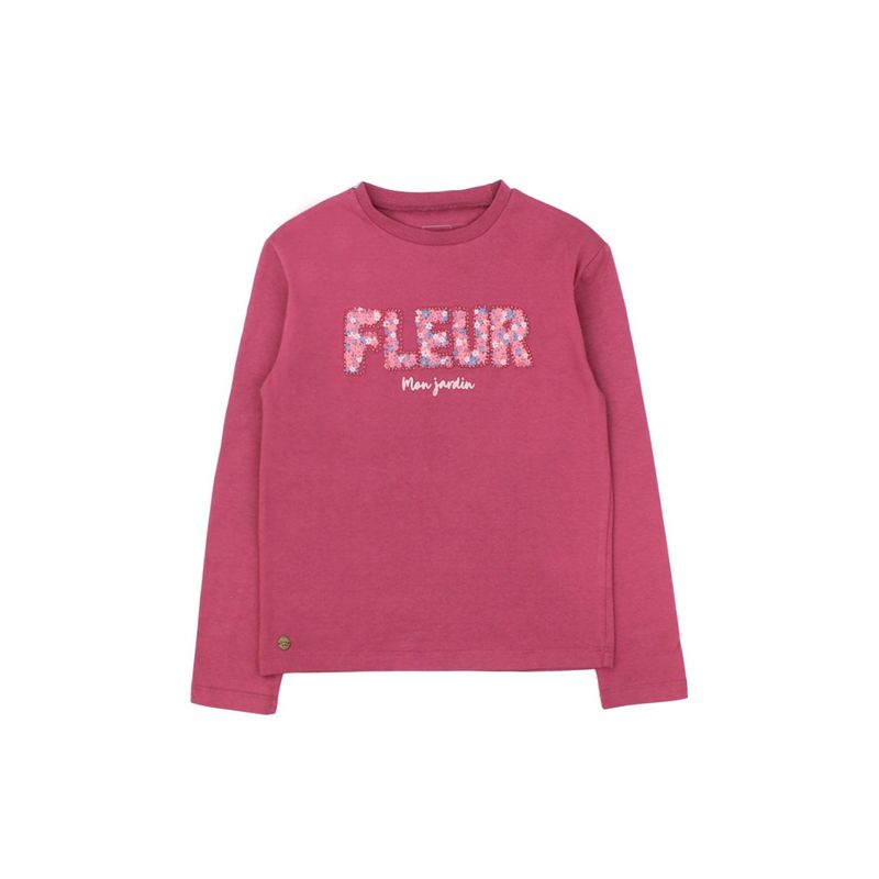 FICCUS - Polera Kids Niña Foresta Burdeos
