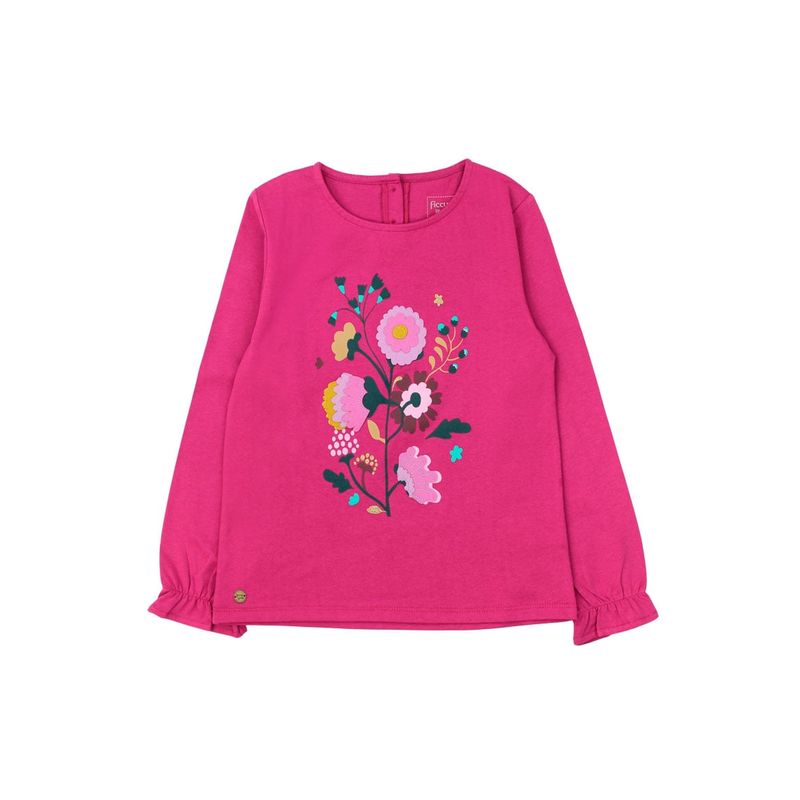 FICCUS - Polera Kids Niña Foresta Fucsia