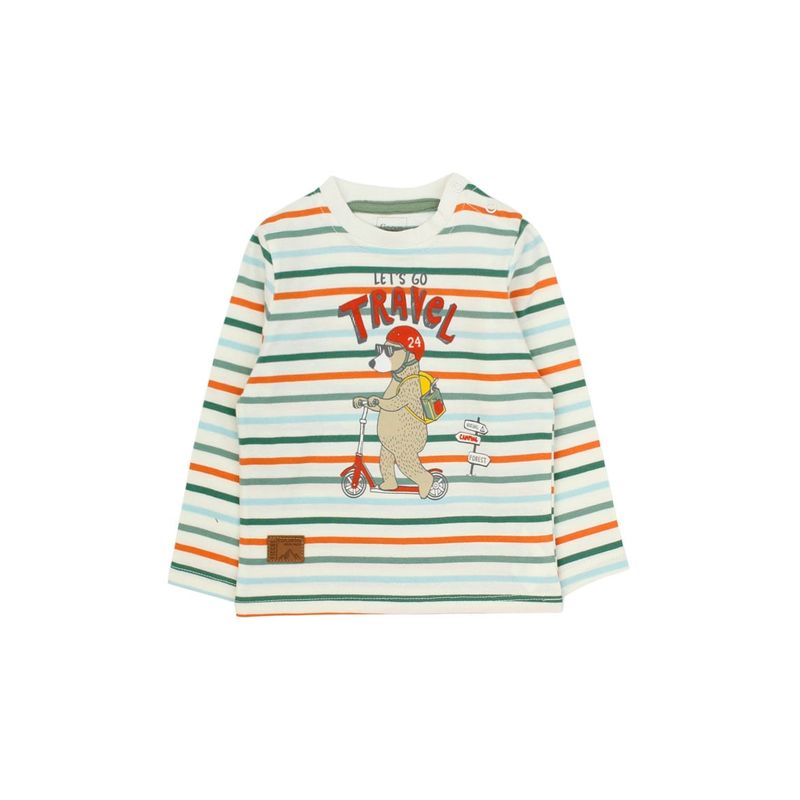 FICCUS - Polera Bebé Niño Foresta Blanco