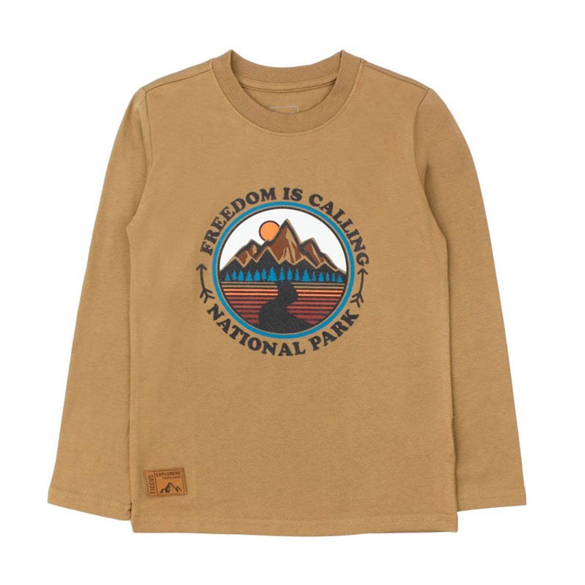 FICCUS - Polera Kids Niño Foresta Café