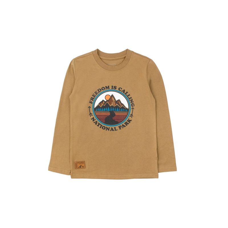 FICCUS - Polera Kids Niño Foresta Café