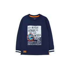 FICCUS - Polera Kids Niño Foresta Azul
