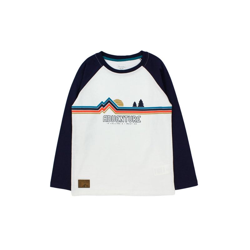 FICCUS - Polera Kids Niño Foresta Blanco