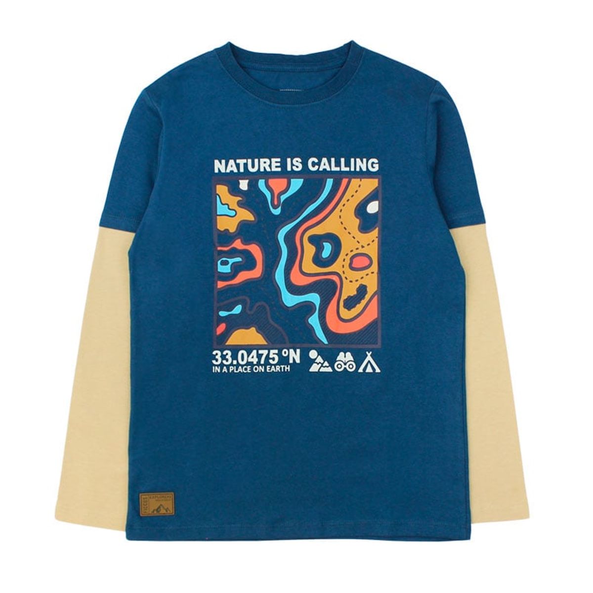 FICCUS - Polera Junior Niño Foresta Petroleo