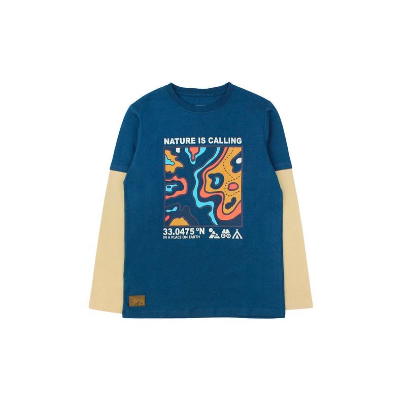 FICCUS - Polera Junior Niño Foresta Petroleo