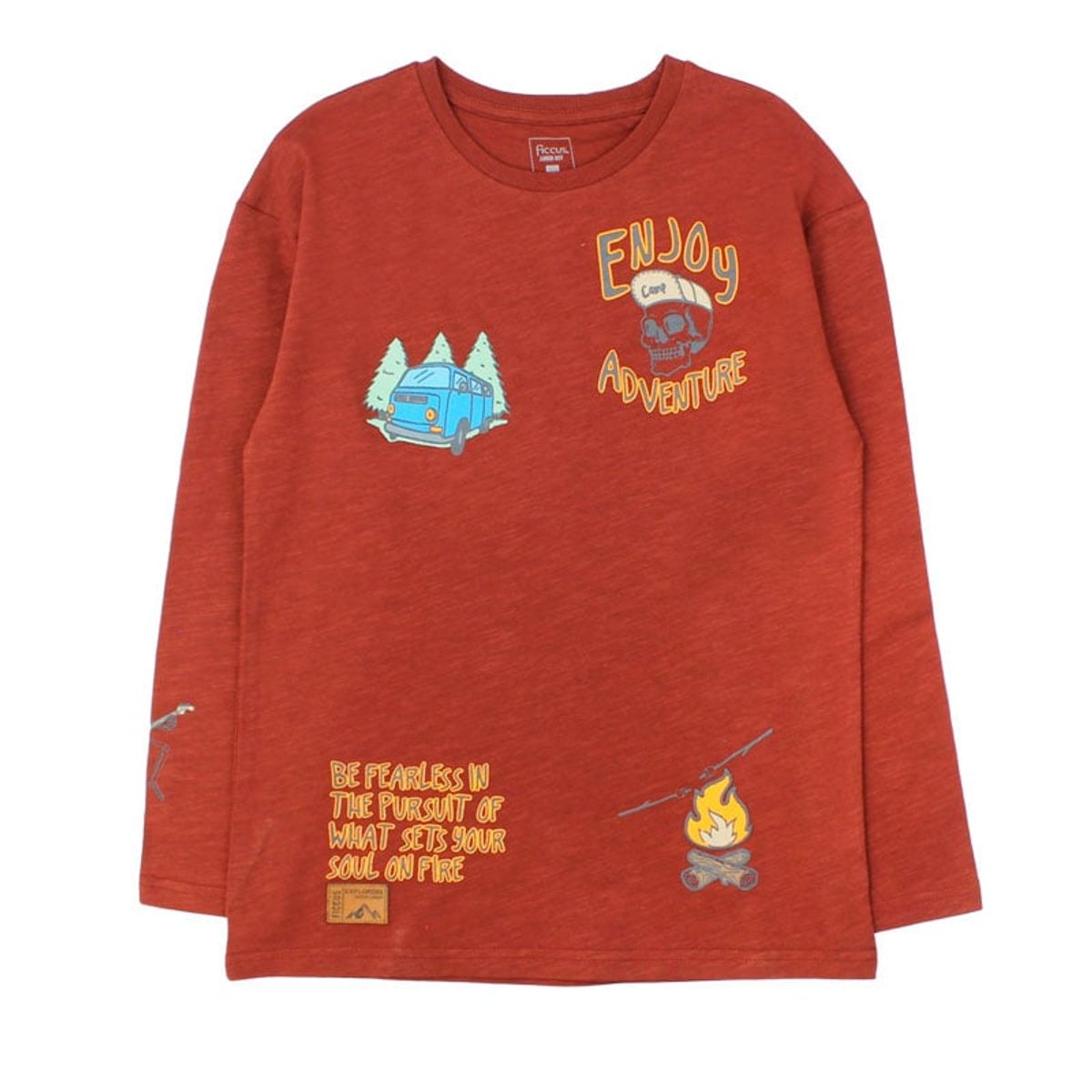 FICCUS - Polera Junior Niño Foresta Burdeos