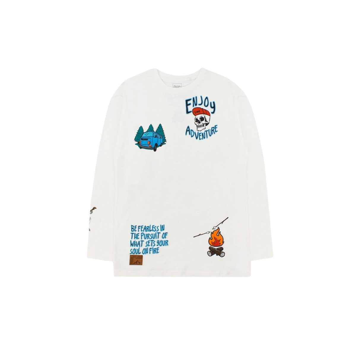 FICCUS - Polera Junior Niño Foresta Blanco