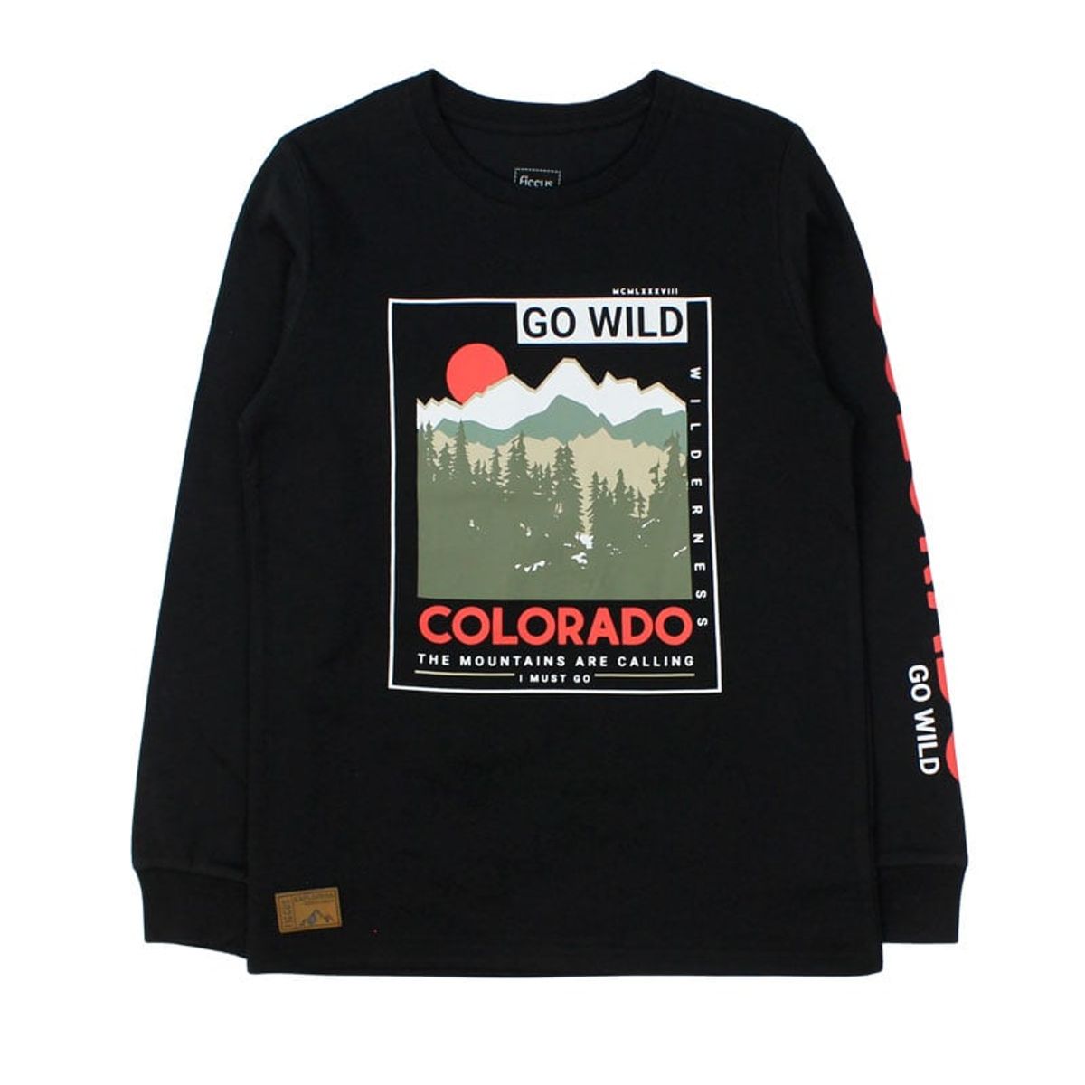 FICCUS - Polera Junior Niño Foresta Negro