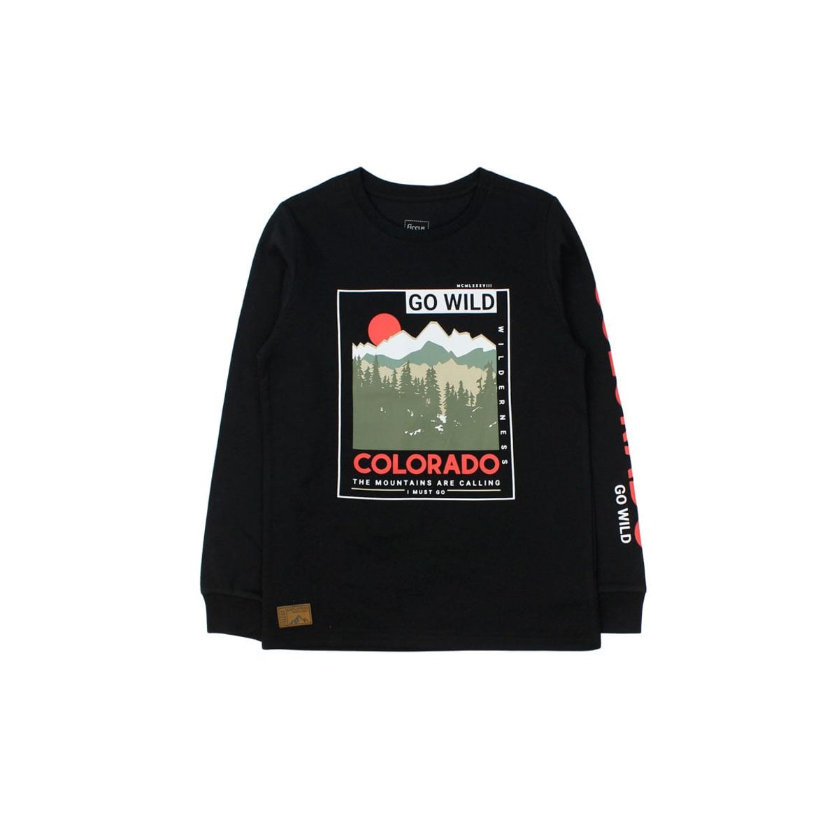 FICCUS - Polera Junior Niño Foresta Negro