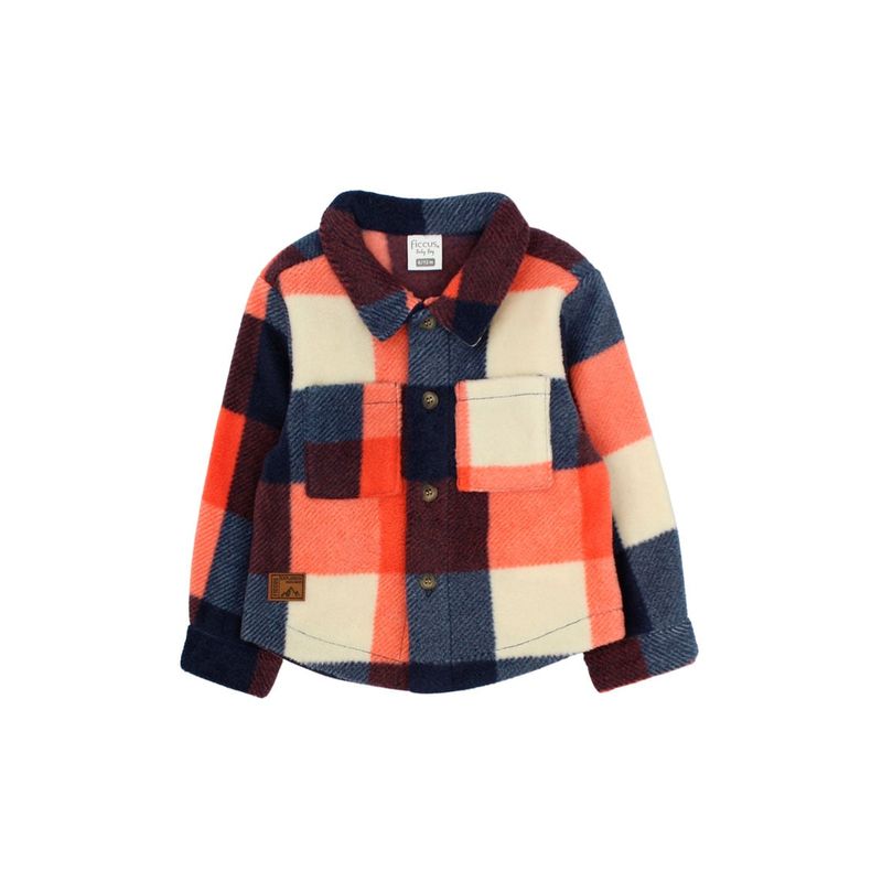 FICCUS - Camisa Bebé Niño Foresta Rojo