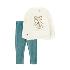FICCUS - Conjunto Bebé Niña Foresta Blanco