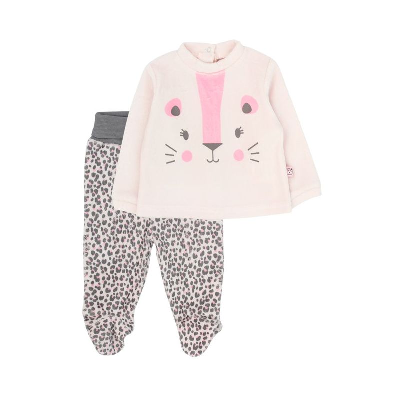 FICCUS - Conjunto Bebé Niña Kitty Rosa
