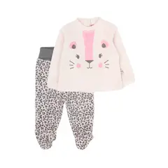 FICCUS - Conjunto Bebé Niña Kitty Rosa