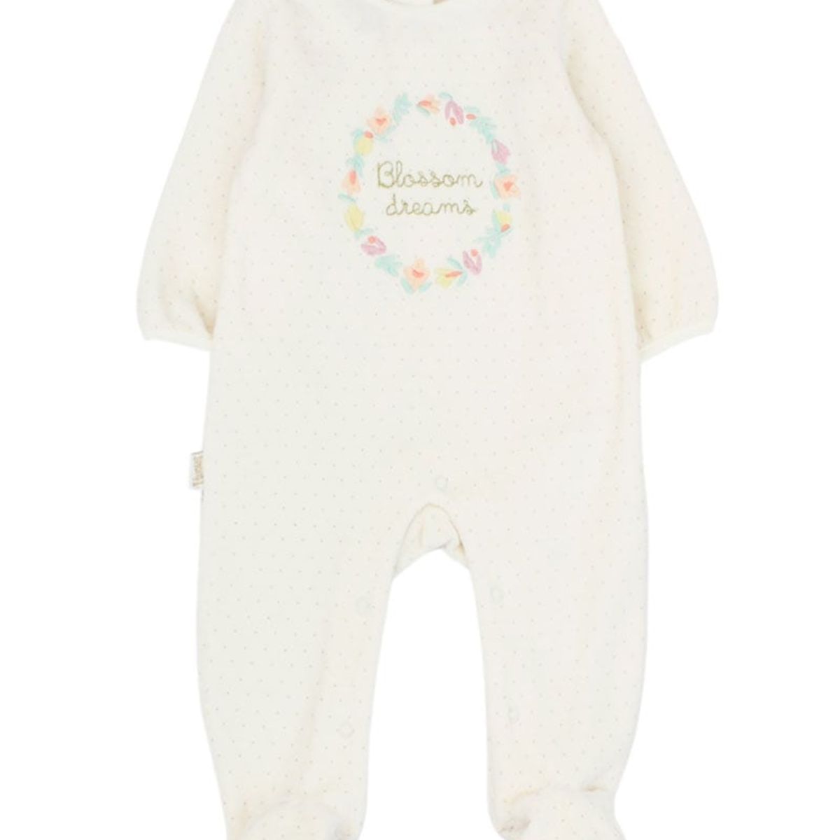 FICCUS - Osito Bebé Niña Garden Blanco