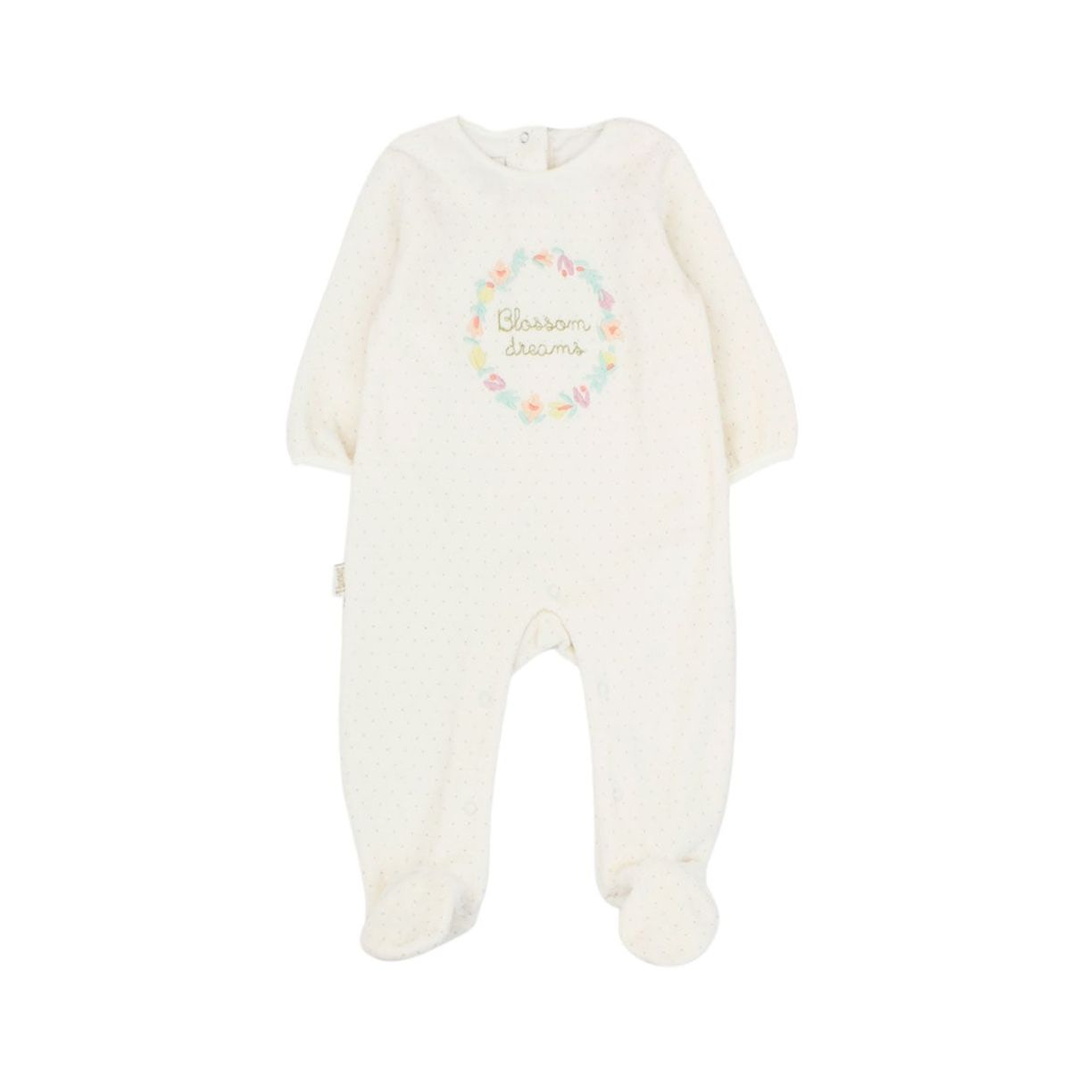 FICCUS - Osito Bebé Niña Garden Blanco