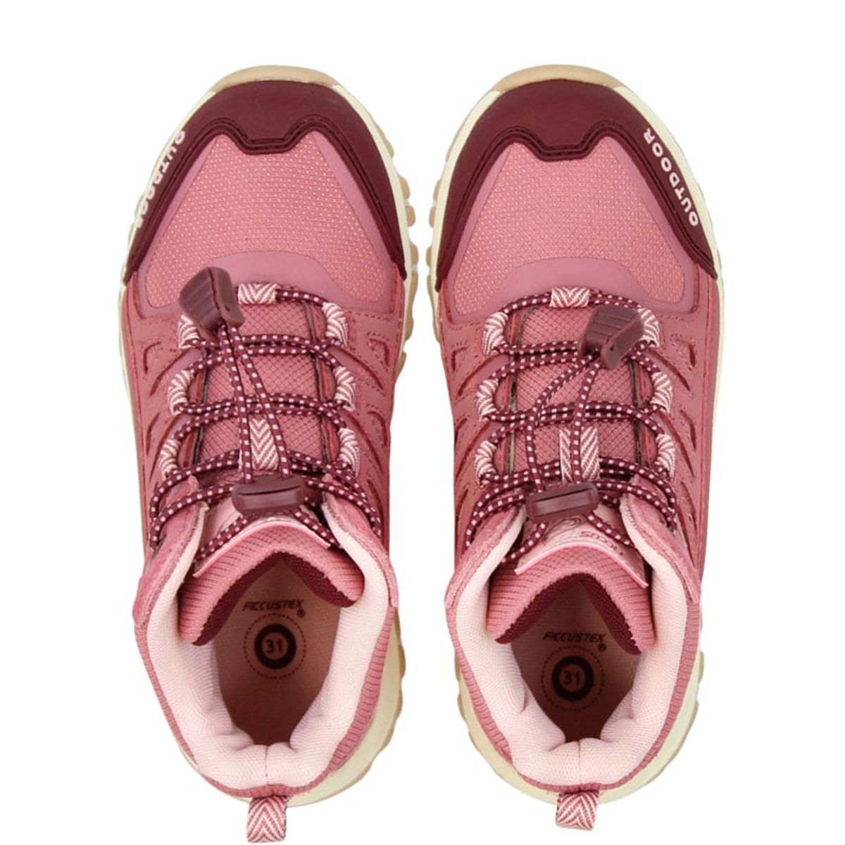 FICCUS - Zapatilla Outdoor Junior Niña Ficcustex Rojo