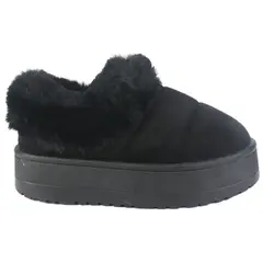 CHALADA - Pantufla Mujer Negro Urbano Pinguih-5