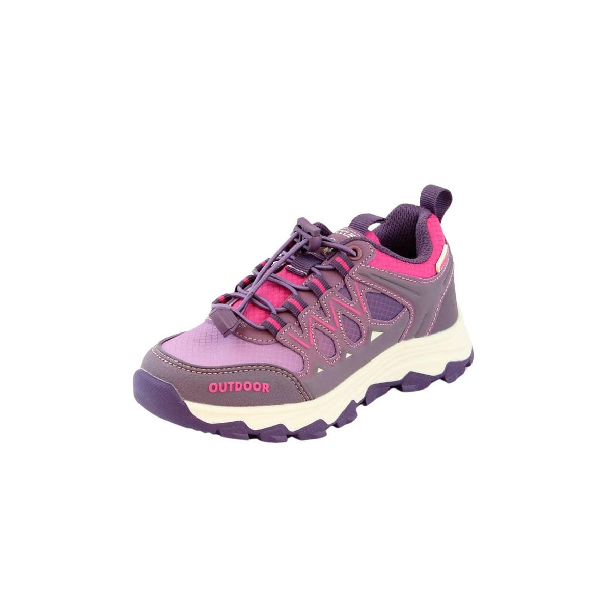 FICCUS - Zapatilla Outdoor Junior Niña Ficcustex Morado.