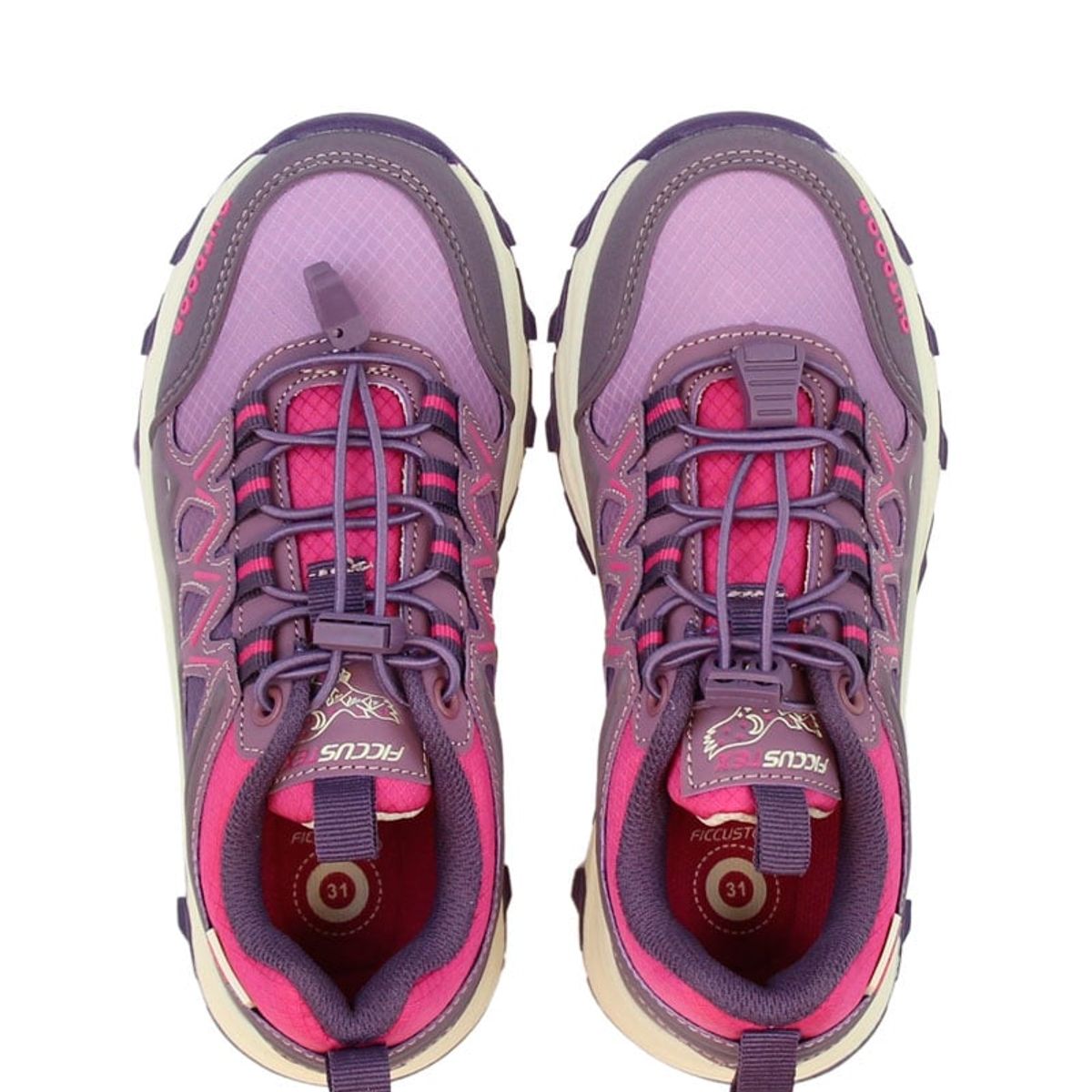 FICCUS - Zapatilla Outdoor Junior Niña Ficcustex Morado.