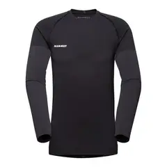 MAMMUT - Primera Capa Trift Longsleeve Hombre Negro.-