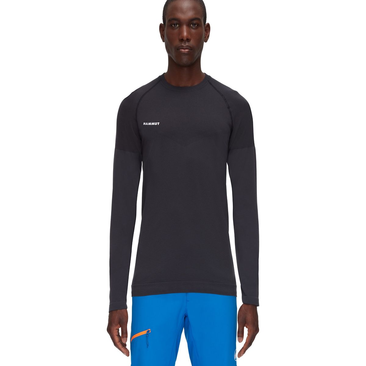 MAMMUT - Primera Capa Trift Longsleeve Hombre Negro