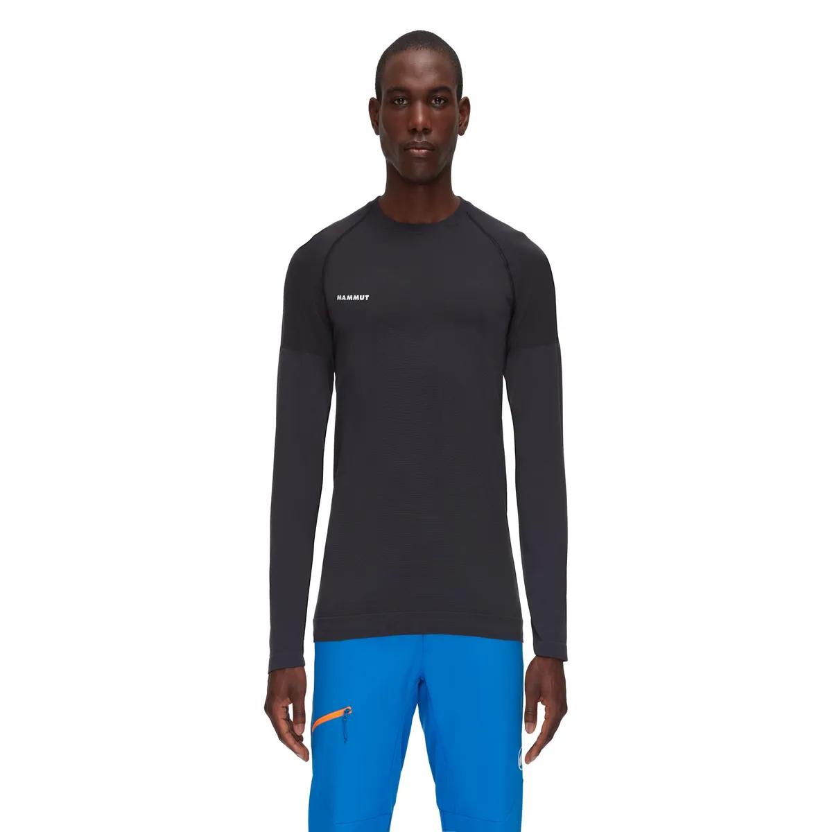 MAMMUT - Primera Capa Trift Longsleeve Hombre Negro