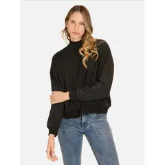 MAUI AND SONS - Poleron CR Palm Negro Mujer - Negro