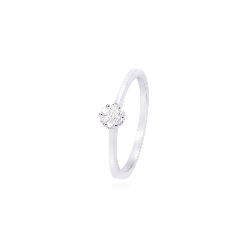JB JOYAS BARON - Anillo Compromiso de Oro de 18kt 10pts de diamante modelo solitario
