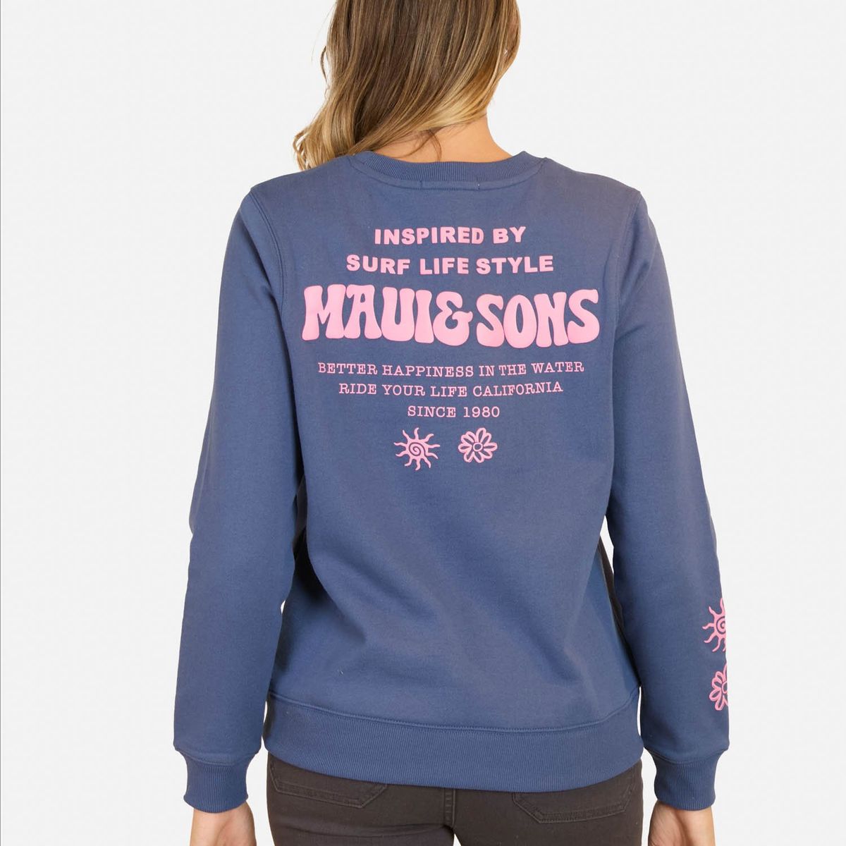 MAUI AND SONS - Poleron CR Salty Azul Maui And Sons - Azul