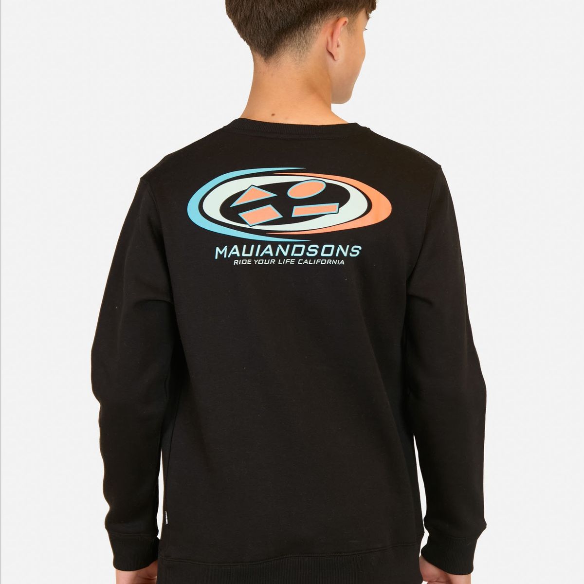 MAUI AND SONS - Poleron CR Shine Negro Infantil Maui And Sons - Negro