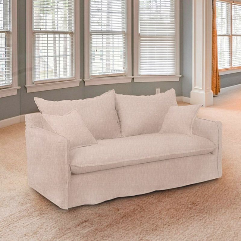 HORIZONTE URBANO - SOFA 3 CUERPOS, BEIGE AMANDA fundas desmontables