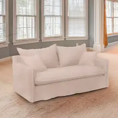 HORIZONTE URBANO - SOFA 3 CUERPOS, BEIGE AMANDA fundas desmontables