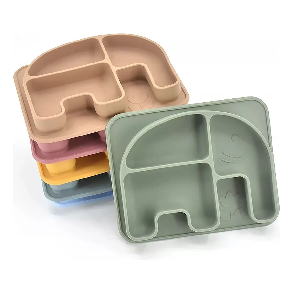 GENERICO - Plato Con Ventosa Comida Para Bebe