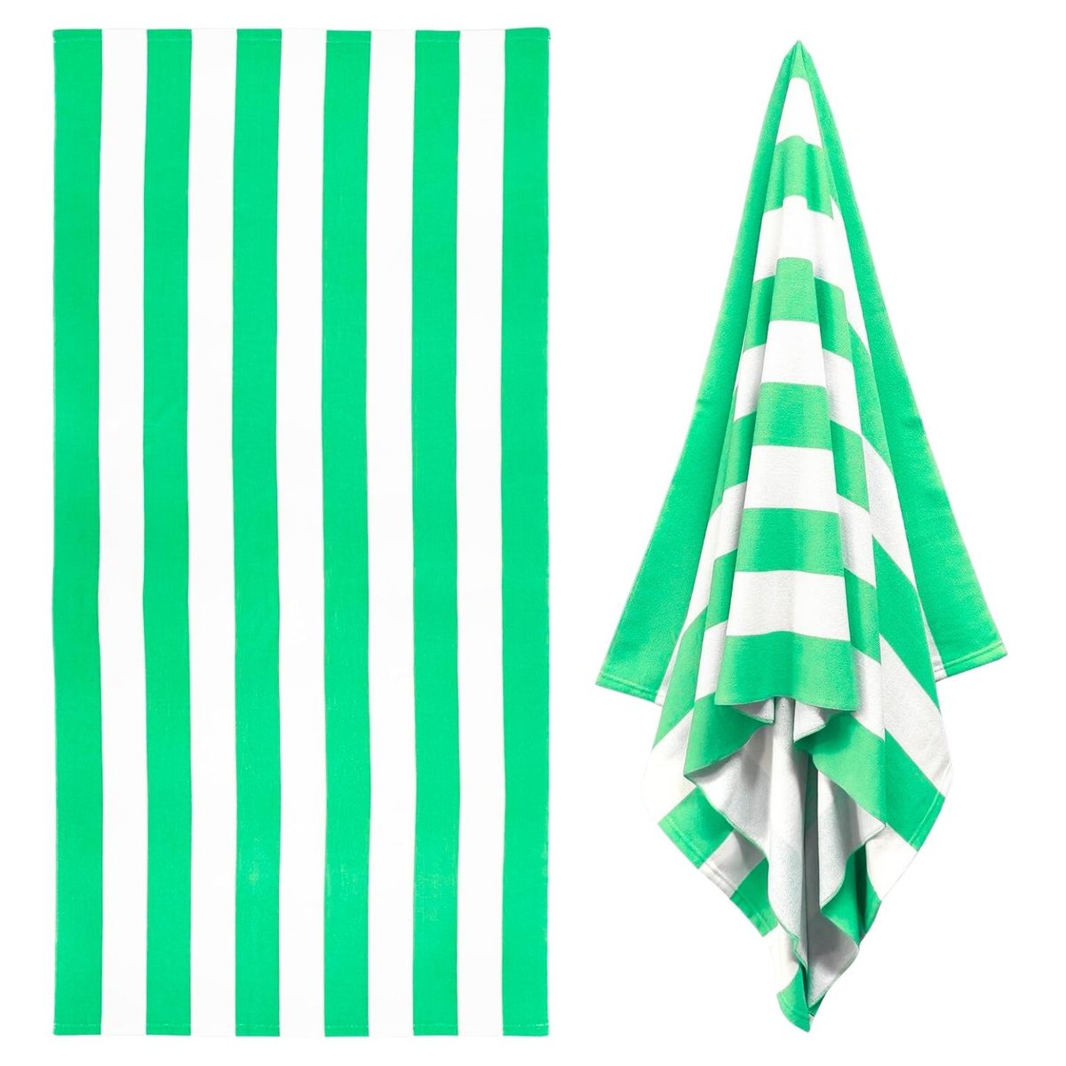 GENERICO - Toalla Cuerpo Secado Rapido Microfibra Terciopelo Baño Playa Verde