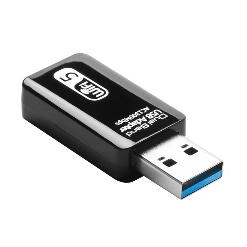 GENERICO - Adaptador Antena Wifi Usb 1300 Mbps Para Pc Y Notebook
