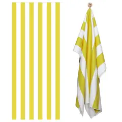 GENERICO - Toalla Cuerpo Secado Rapido Microfibra Terciopelo Baño Playa Amarillo