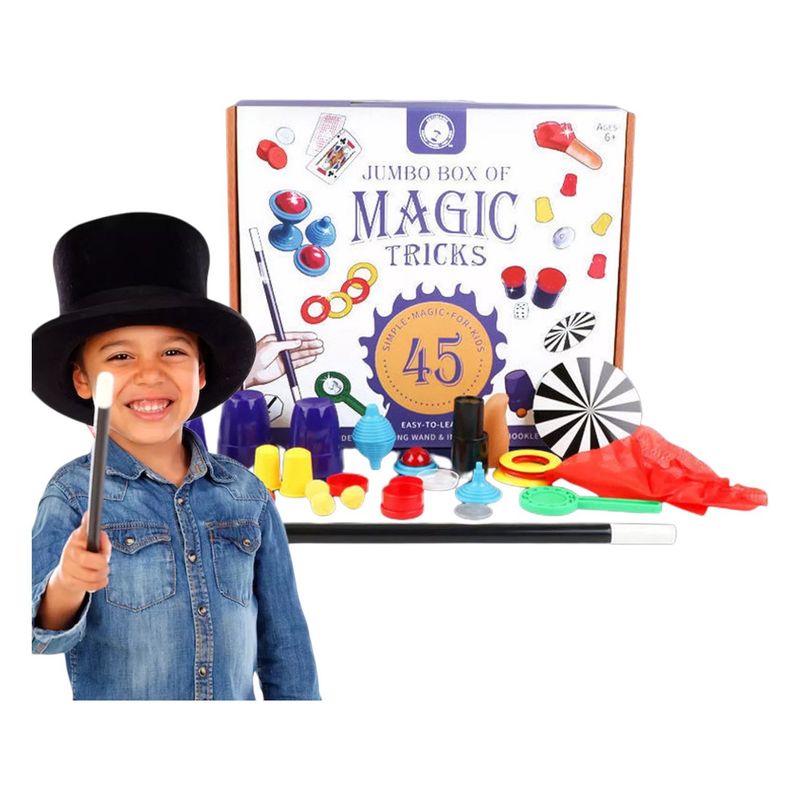 INVENCIBLE - KIT MAGICO 45 TRUCOS JUGUETES NIÑOS ILUSIONISMO MAGO NC29