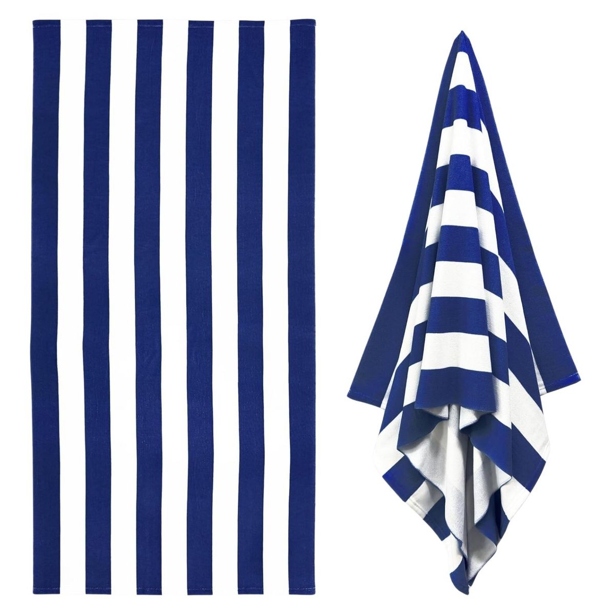 GENERICO - Toalla Cuerpo Secado Rapido Microfibra Terciopelo Baño Playa Azul Oscuro