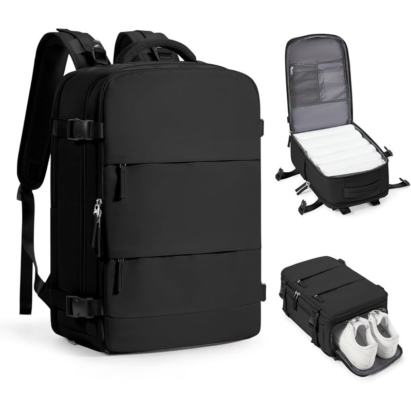 GENERICO - Mochila De Viaje Impermeable Cabina Avión Multifuncional L