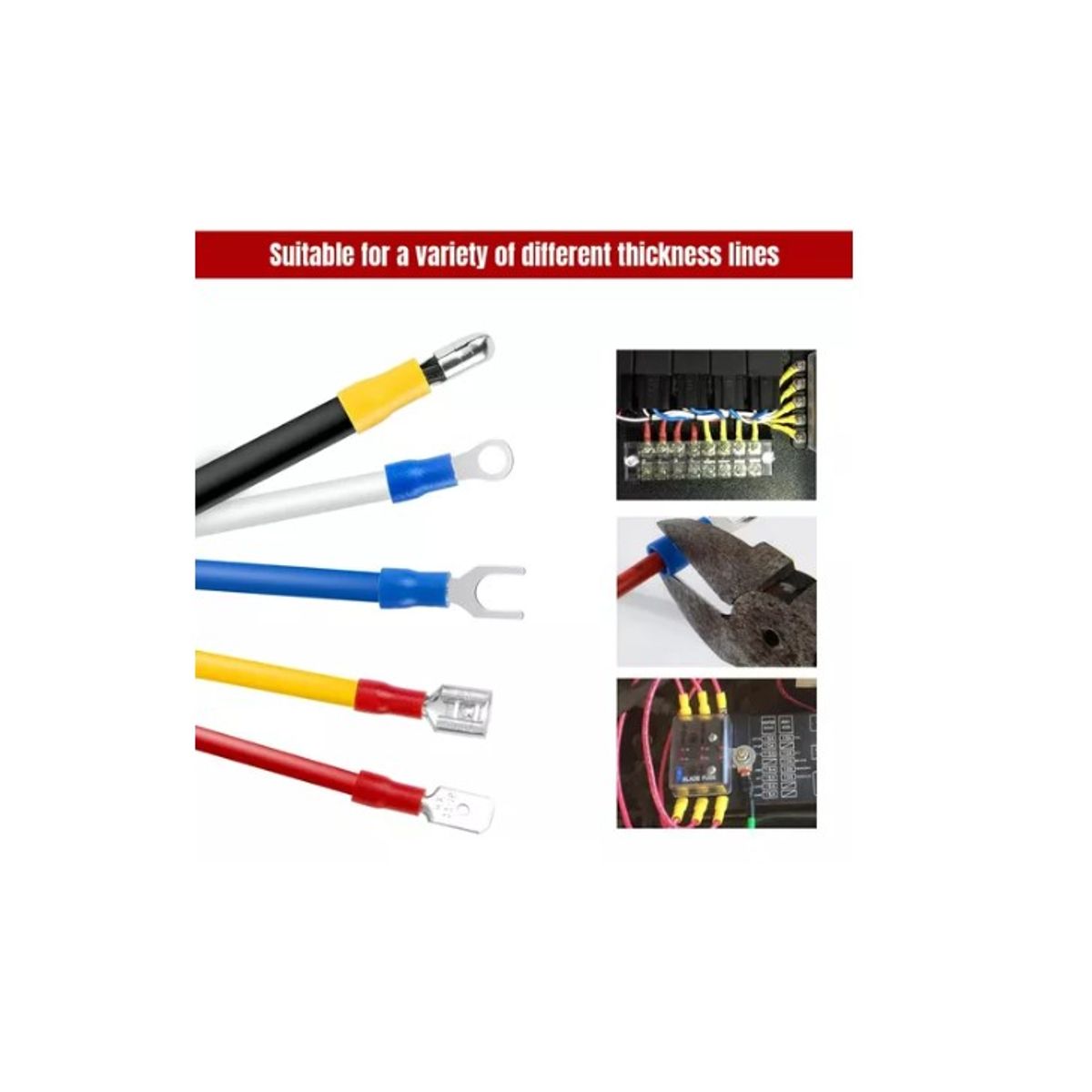 ESHOPANGIE - Kit Terminales Conector De Cable  Aislado Con Caja