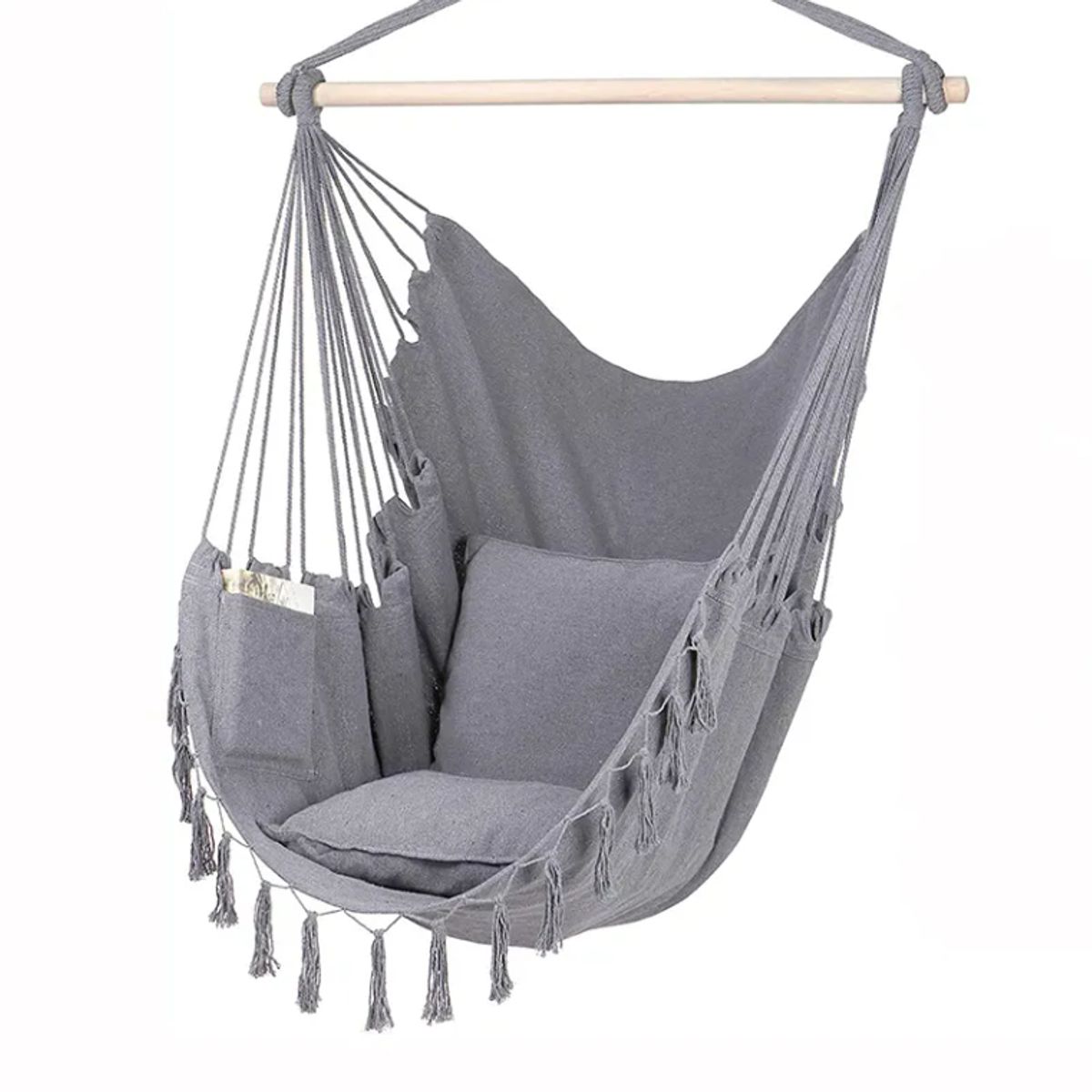 GENERICO - Silla Hamaca Columpio Decoración Para Exteriores Gris