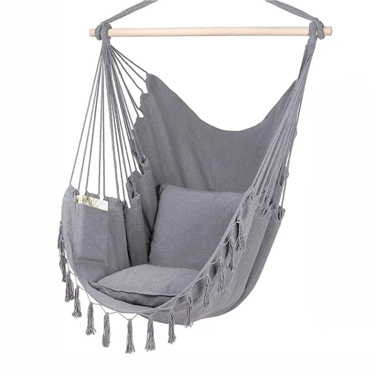 GENERICO - Silla Hamaca Columpio Decoración Para Exteriores Gris