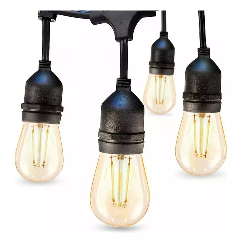 GENERICO - Guirnalda Luces Led 10 Metros Exterior + 10 Ampolletas