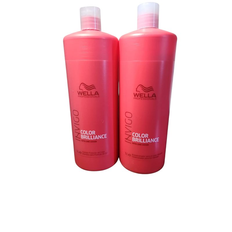 WELLA - kit Wella INVIGO Color Brilliance shampoo y acondicionador 1000ml